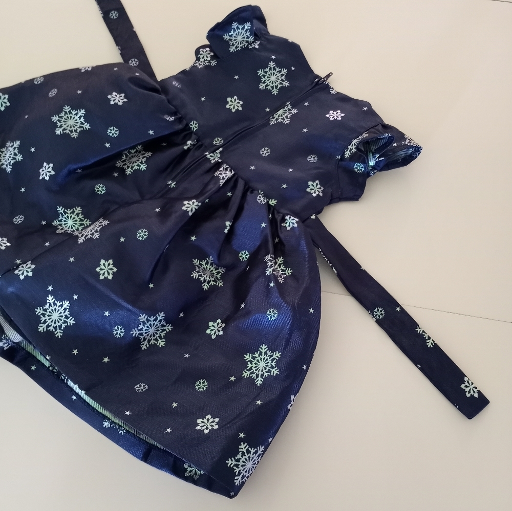 Bonnie Jean Snowflake Christmas Dress Toddler Girls Size 2T - Picture 13 of 14